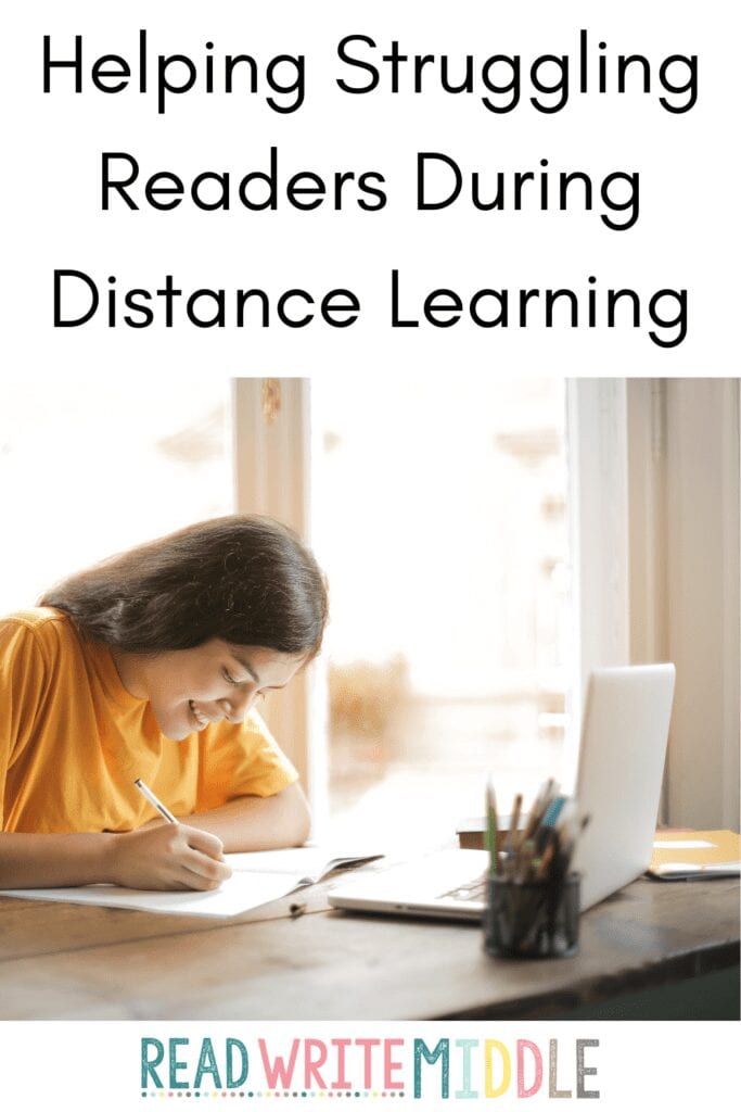 student doing distance learning
