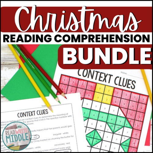 christmas reading comprehension cover
