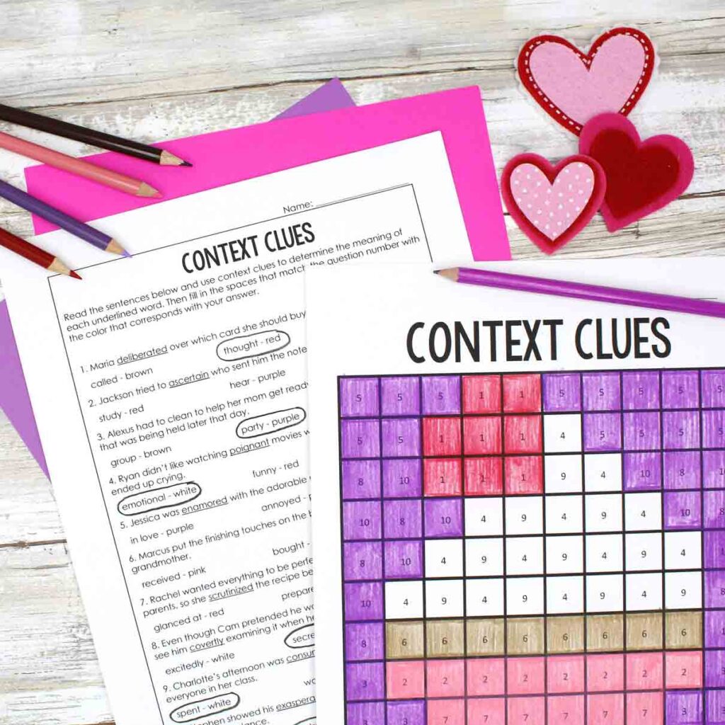 Valentine's Day Coloring Activities for Middle School